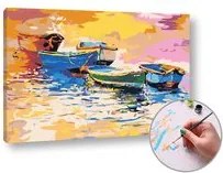 Maľovanie podľa čísel PRÍSTAV  – nízka náročnosť