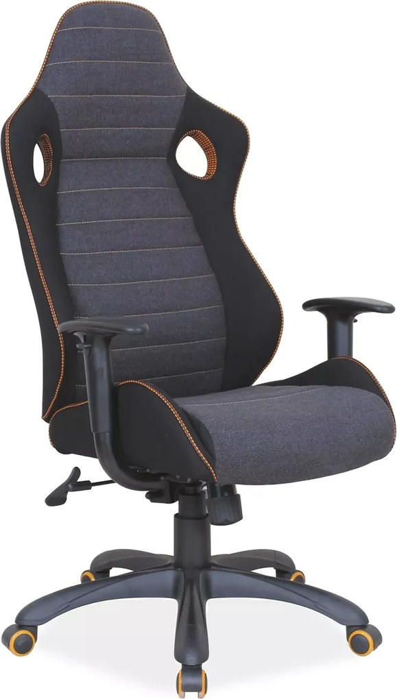 SI Q-229 Otočná stolička sivá - čierna