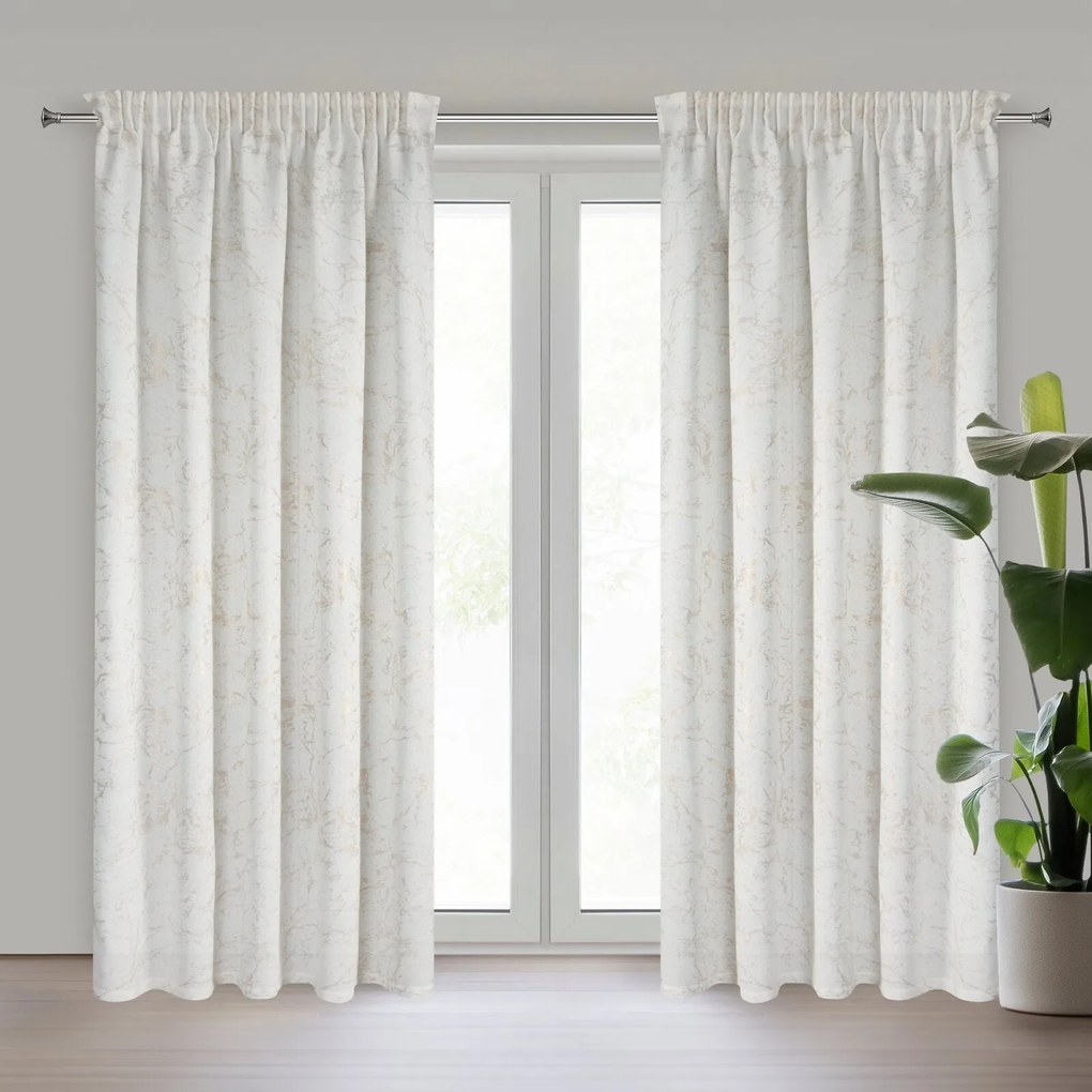 ZÁVES NA PÁSKE MARLENE 140X270 CM VZOROVANÁ