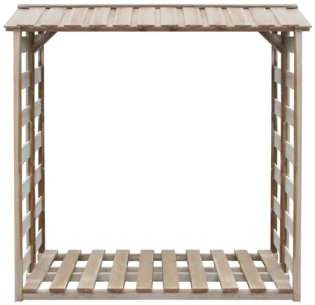 Prístrešok na drevo 150x90x176 cm, impregnovaná borovica