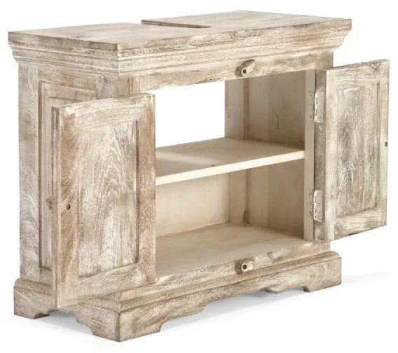 furniture-nabytek.cz - Masívna spodná drezu skriňa Patina Mango, lakovaná, prírodná – 73×33×61 cm