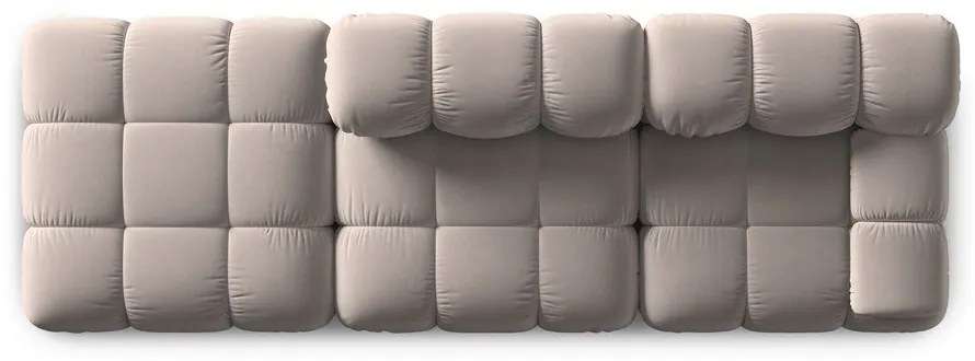 Svetlohnedá zamatová pohovka 282 cm Bellis – Micadoni