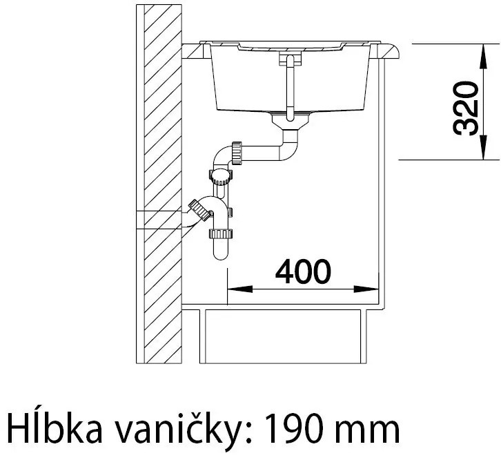 Blanco Metra 5 S, silgranitový drez 860x500x190 mm, 1-komorový, tmavá hnedá, BLA-515042