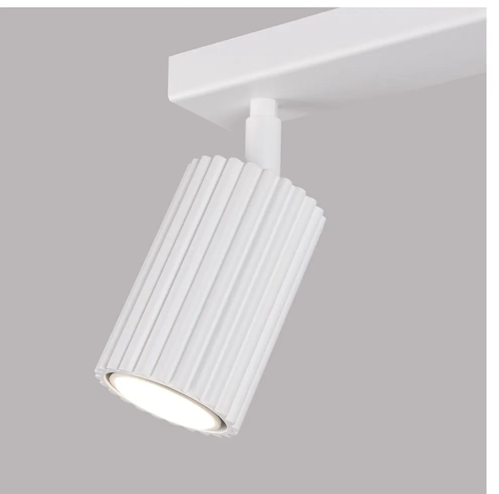 Biele bodové svietidlo 6,5x30 cm Gleam – Sollux