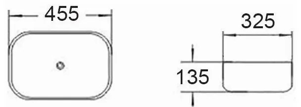 Mexen RITA umývadlo, 45x32 cm, svetlo-šedá, 21084561