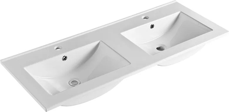 Mereo, Mereo Aira, kúpeľňová skrinka s keramickým umývadlom 121 cm, biela, MER-CN713