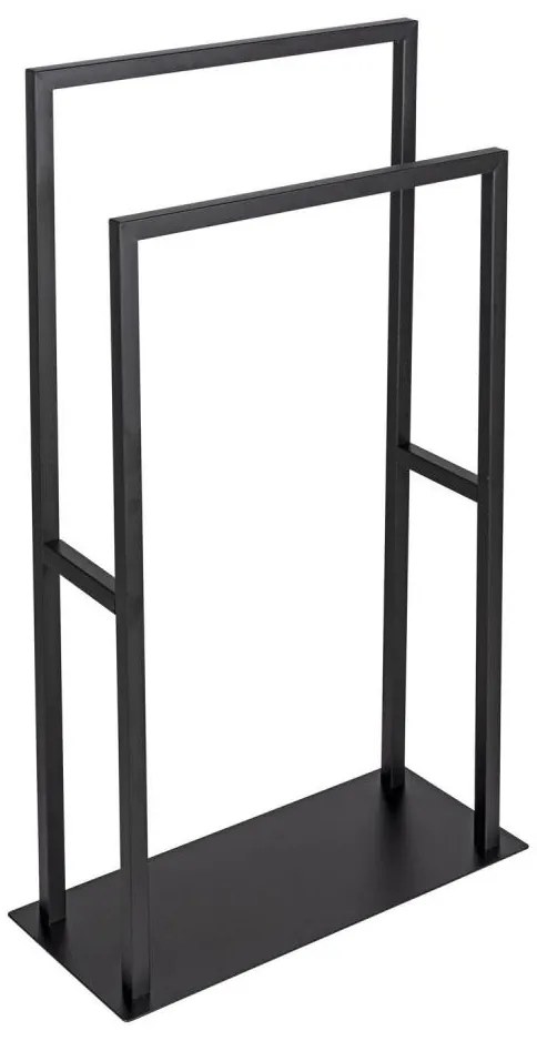 WENKO 26056100 - Stojan na uteráky RIVALTA 46x80 cm nerez/čierna