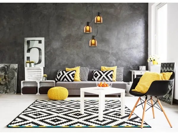 Klausen 113009 - Luster na lanku FIRE 3xE27/9W/230V hnedá/čierna