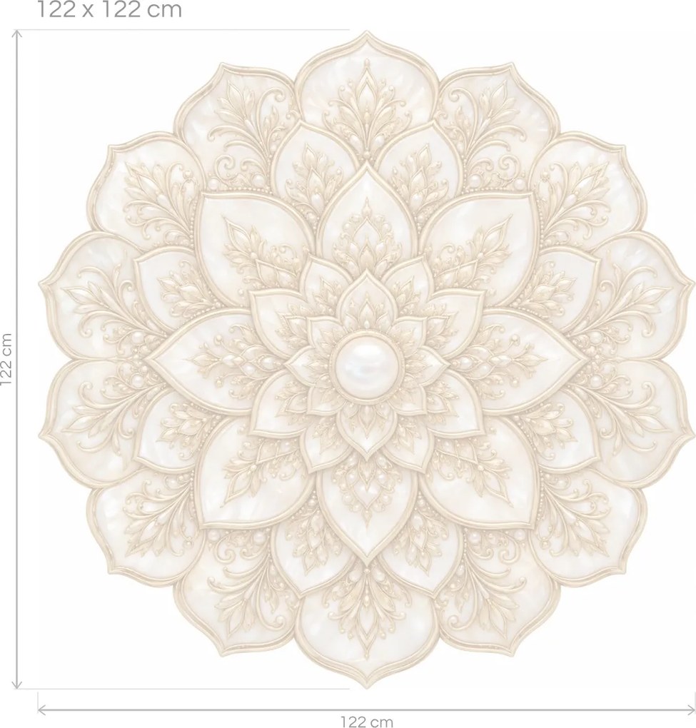 Perleťová mandala arch 46 x 46 cm