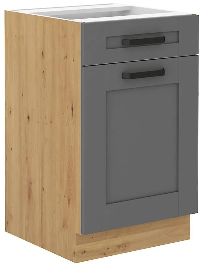 Kuchynská skrinka Luna dustgrey/artisan 50D 1F 1S BB