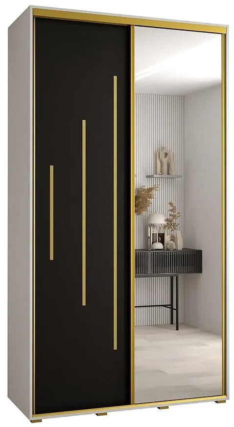 Skriňa 45 Canaris 13 130 biela/čierna/gold