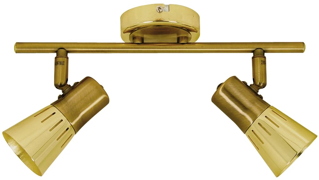 CLX Nástenné / stropné bodové svietidlo ALESSIO, 2xE14, 40W, zlaté
