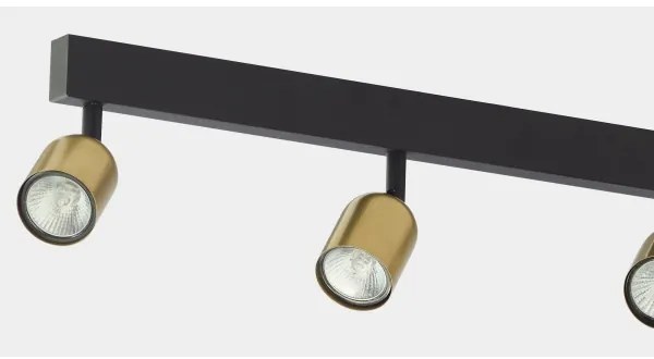 Bodové svietidlo TOP 6xGU10/10W/230V zlatá/čierna