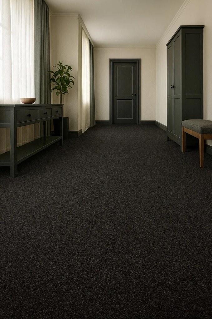 Rinos bv, Čistiaca zóna Robust 130 čierna, šíře 135 cm, šíře 1,35m,2m, šedá, pvc, chodba / predsieň