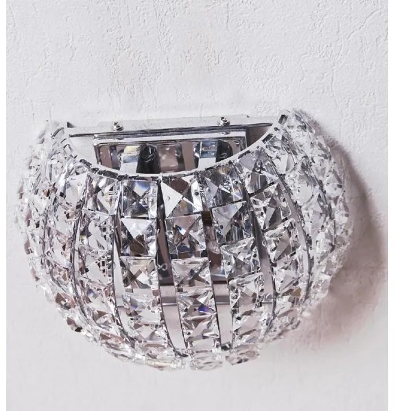 Azzardo AZ2520 - Krištáľové nástenné svietidlo SOPHIA 2xG9/40W/230V