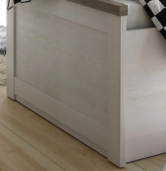 Postel Luca 90x200 cm, bielená pínia