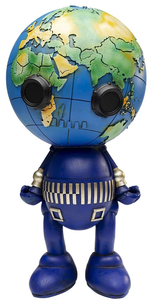 Robot World dekoračná soška modrá 50 cm
