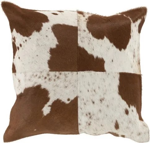 Kožený vankúš s výplňou Cow - 45*45*10cm