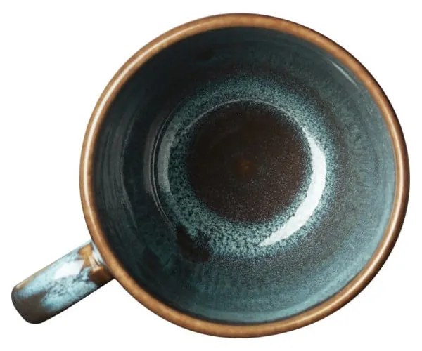 Tyrkysovo-hnedý kameninový hrnček Villeroy &amp; Boch Like Lave, 400 ml