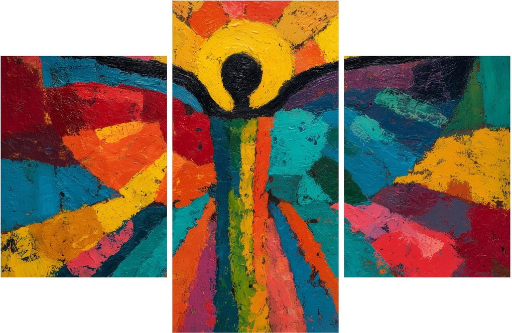 Obraz - Maľovaný anjel (90x60 cm)