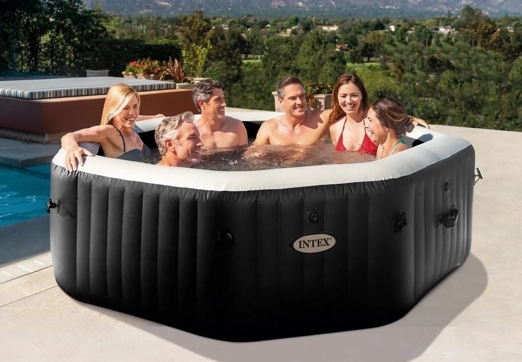 Intex | Vírivý bazén Pure Spa - Jet & Bubble Deluxe HWS 6 + výhodný set príslušenstva | 19900147