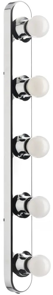 ONLI - Nástenné svietidlo HOLLYWOOD 5xE14/6W/230V chróm