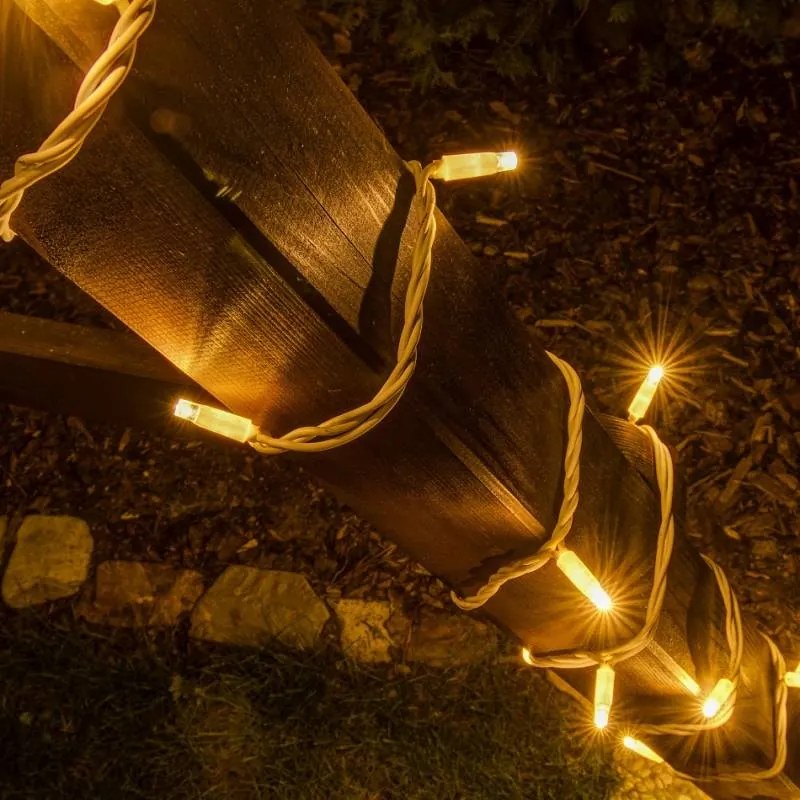 DECOLED LED světelný řetěz 20 m, teple bílá, 120 diod, IP67