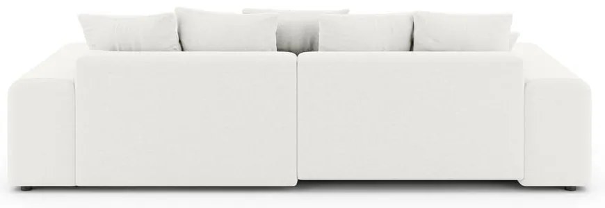 Biela rozkladacia rohová pohovka s úložným priestorom (variabilný roh) Luma – Ropez