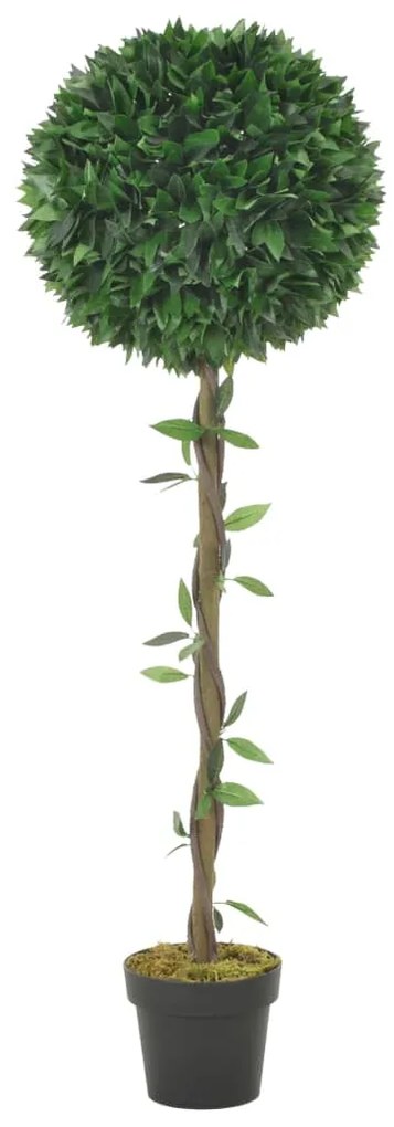 vidaXL Umelá rastlina, vavrín s kvetináčom, zelená 130 cm