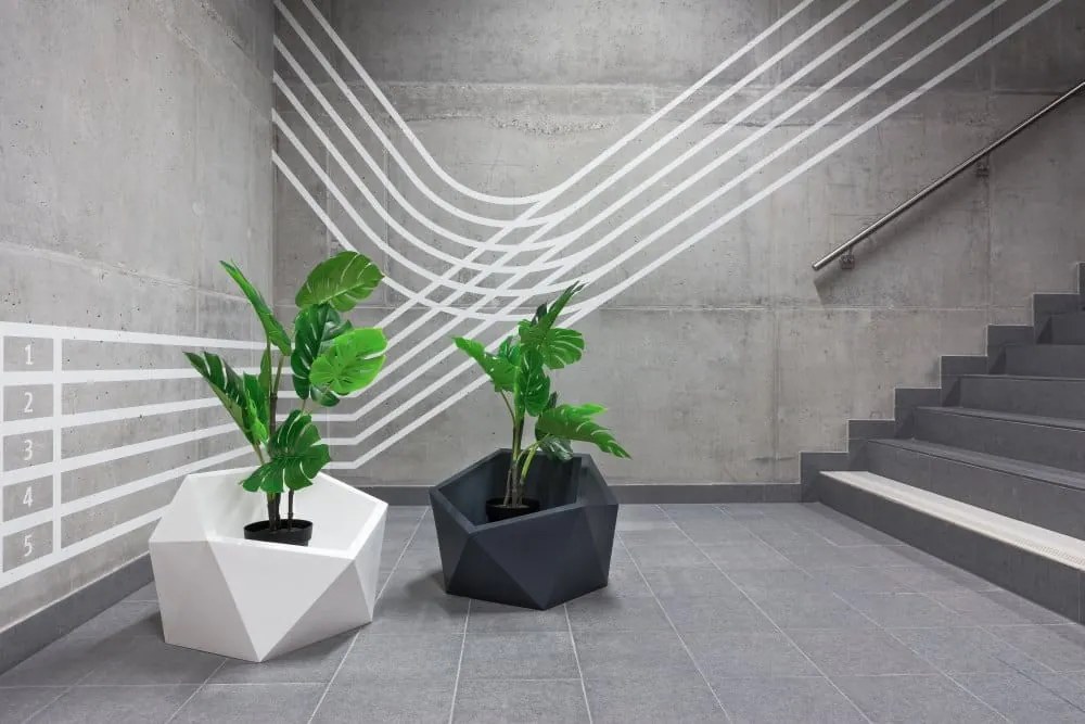 Kvetináč Vesari biely