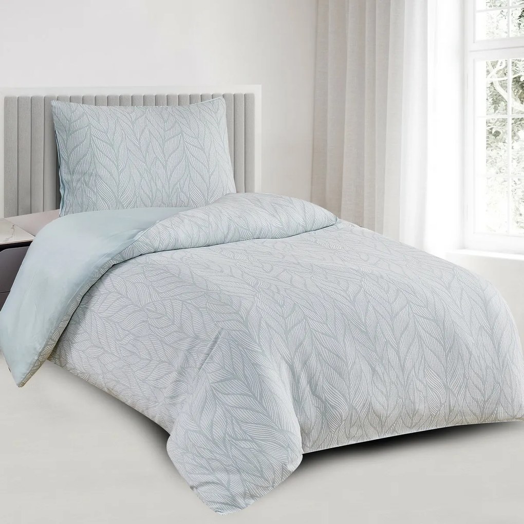 Žakárové obliečky Florida zelená, 140 x 200 cm, 70 x 90 cm