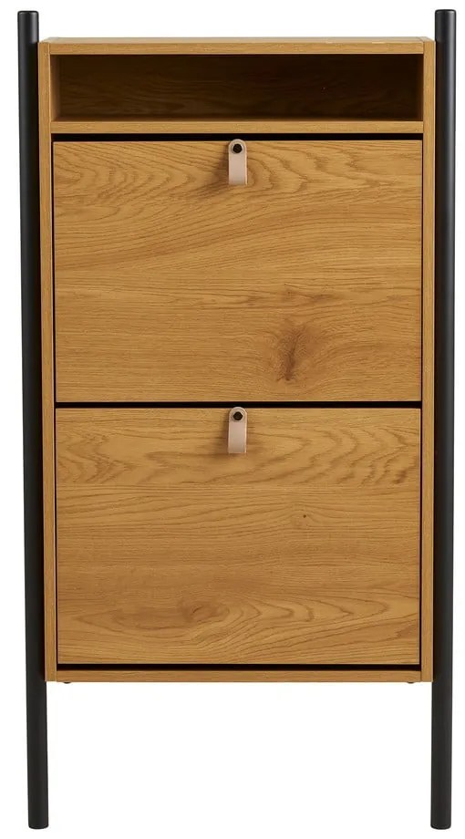 Výklopná skrinka na topánky v dekore duba v prírodnej farbe 62x118x26 cm Barco – House Nordic