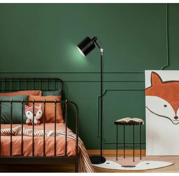 Stojacia lampa ZANA 1xE27/60W/230V čierna