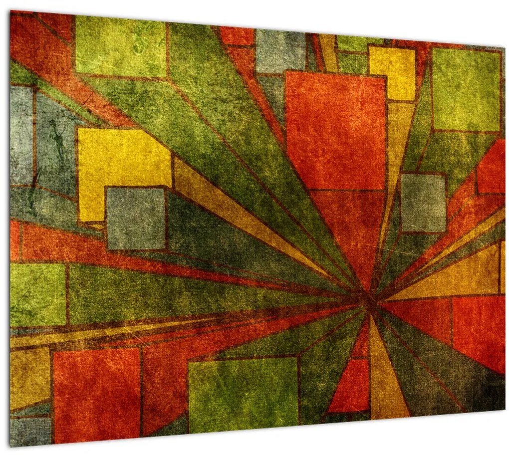 Obraz geometrické abstrakcie (70x50 cm)