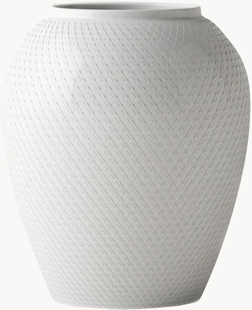 Ručne vyrobená porcelánová váza Rhombe, V 25 cm