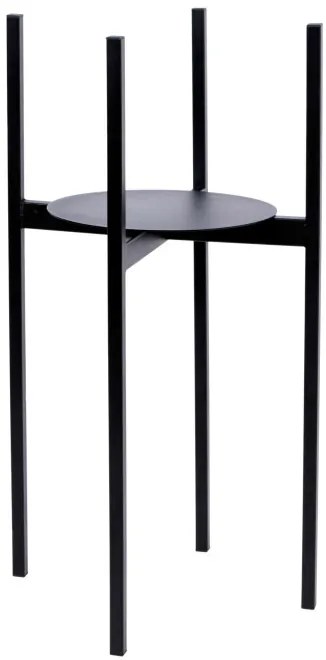 Stojan na kvety TORRE čierny 60 cm