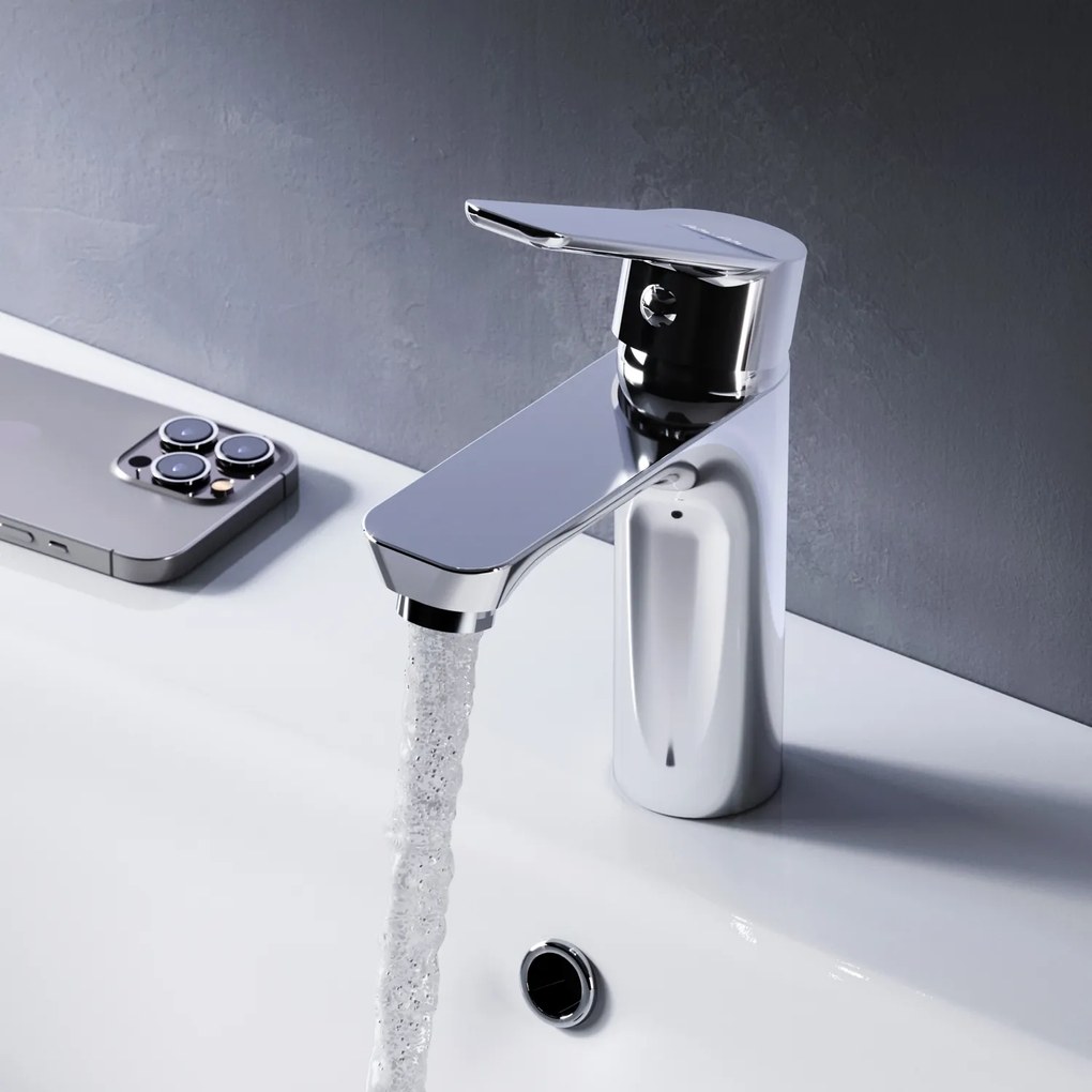 Umývadlová batéria AM.PM Hit FTA82200 jednopáková s odtokovým ventilom, chróm