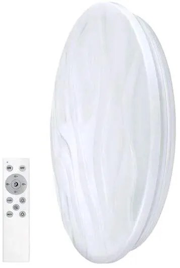 Solight LED smart stropné svietidlo Wave, 30W, 2300lm, wifi, RGB + CCT, diaľkové ovládanie