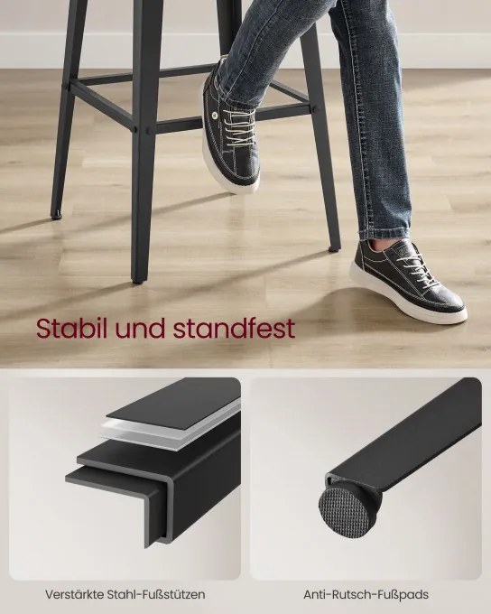 Set dvoch barových stoličiek LBC078B02 (2 ks)