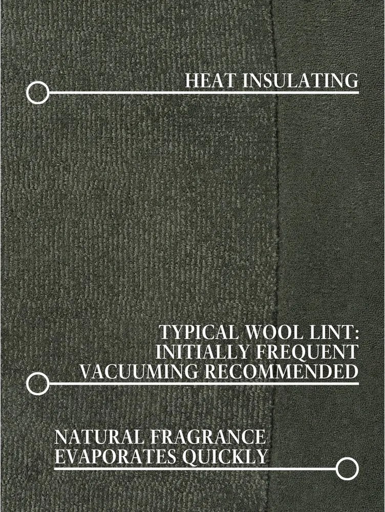 Tmavozelený ručne tkaný koberec s prímesou vlny 125x200 cm Kari Organic – Villeroy&Boch