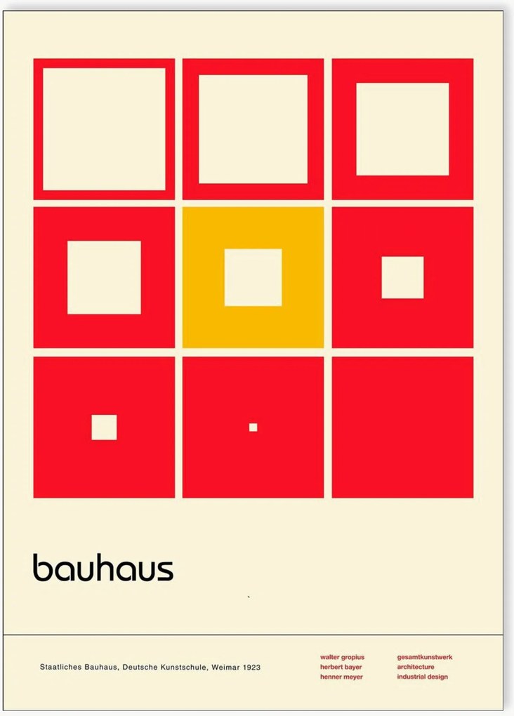 Nástenná dekorácia Bauhaus Center