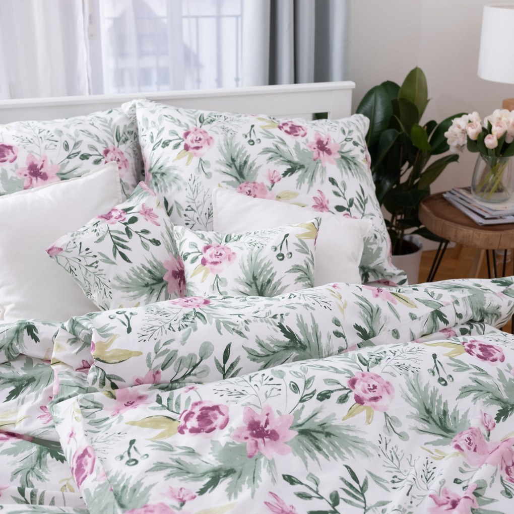 Francúzske bavlnené obliečky Renforcé – Kríková ruža