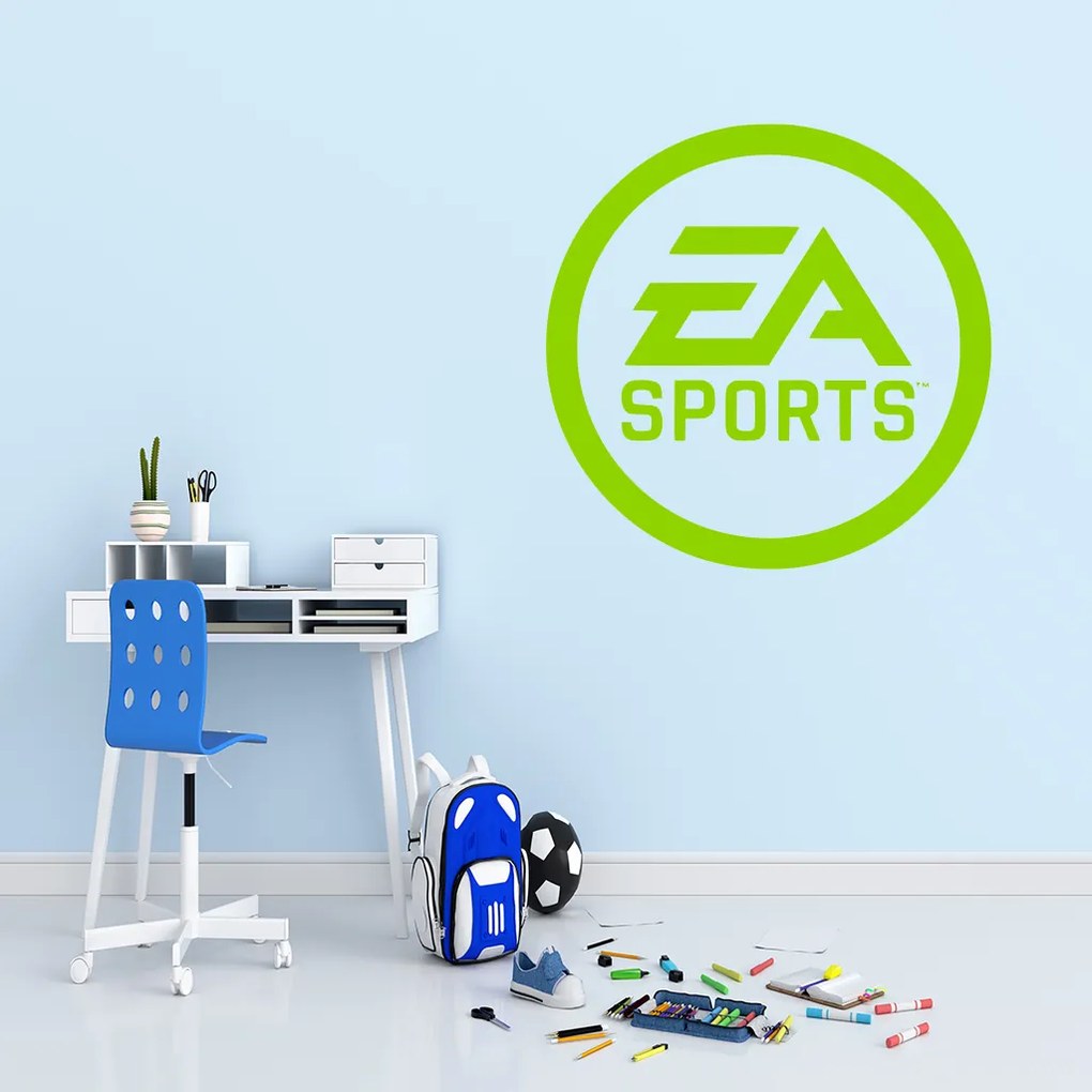 Veselá Stena Samolepka EA Sports Farba: šedá, Veľkosť: 80 x 80 cm