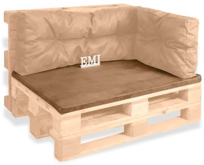 Poduška na záhradné sedenie hnedá EMI