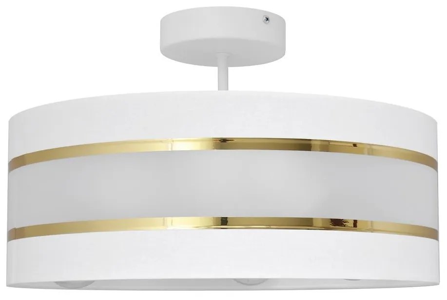 Helam Luster na tyči HELEN 3xE27/15W/230V biela/zlatá HE1160