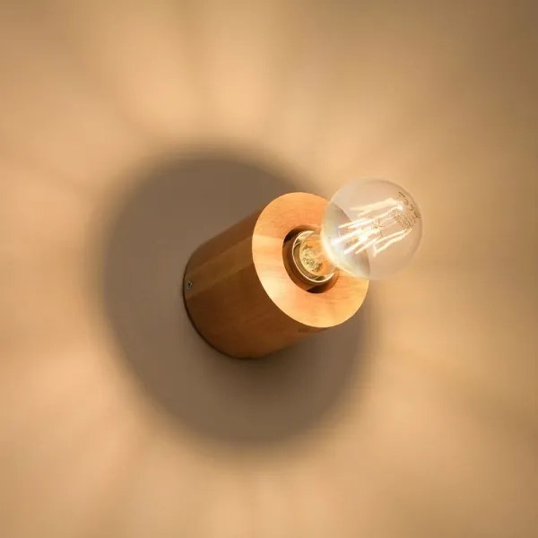 Sollux SL.0673 - Nástenné svietidlo SALGADO 1xE27/60W/230V drevo