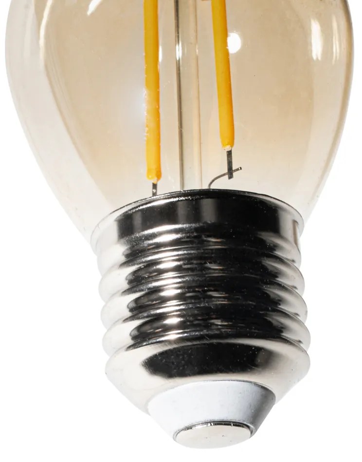 Sada 5 ks E27 dimbare LED lamp P45 goud 3W 250 lm 2200K