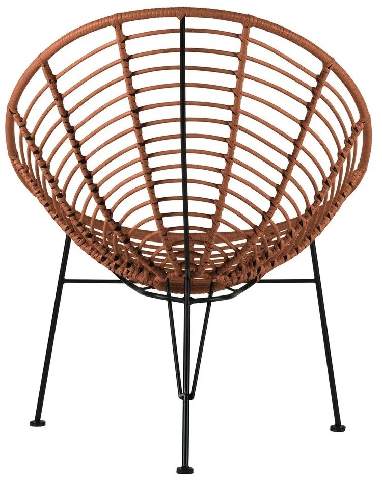 Červené kreslo WOOOD Jane