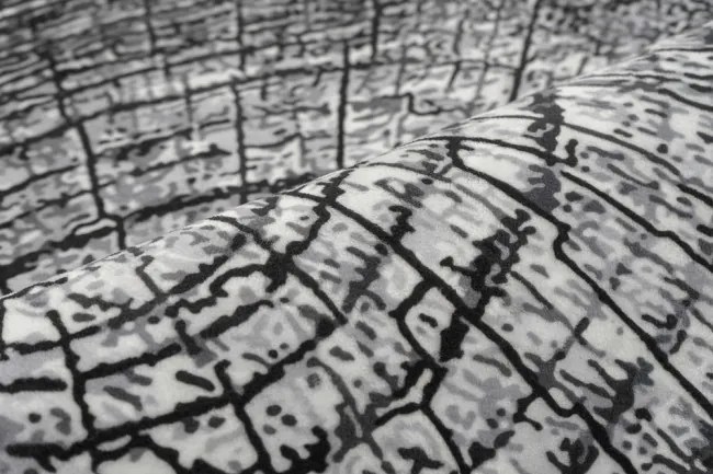 Protišmykový koberec NOVO peň / sivý kruh