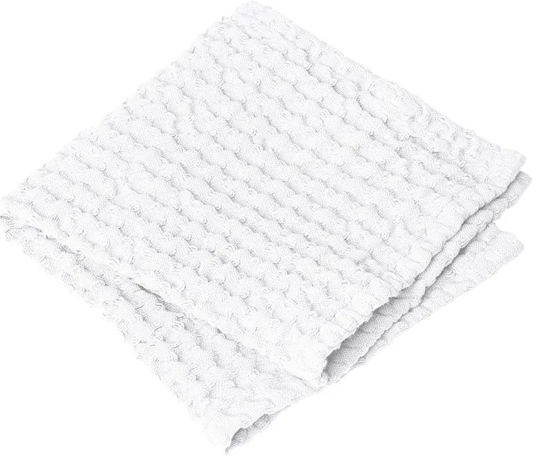 Biele vaflové bavlnené uteráky v súprave 2 ks 30x30 cm Caro – Blomus